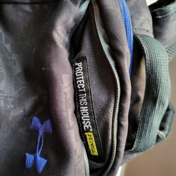 Under Armour Imprint Laptop Backpack -- Blue-BLACK GUC SEE PICTURES - Picture 8 of 11